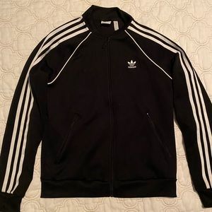 Adidas 3-stripe zip up jacket- Size S women’s